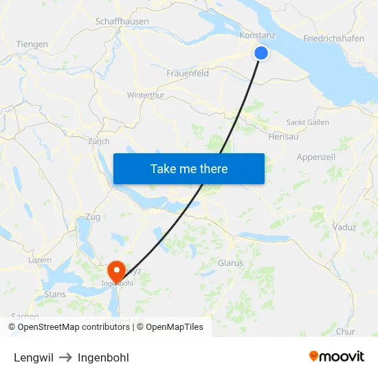 Lengwil to Ingenbohl map
