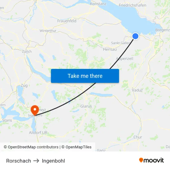 Rorschach to Ingenbohl map