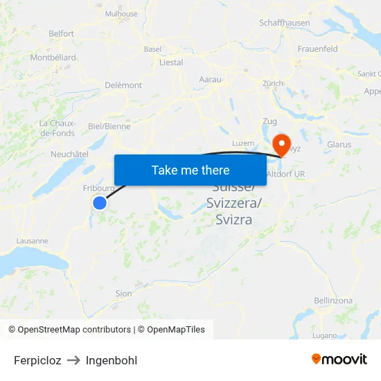 Ferpicloz to Ingenbohl map