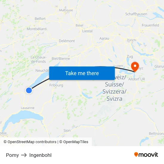Pomy to Ingenbohl map