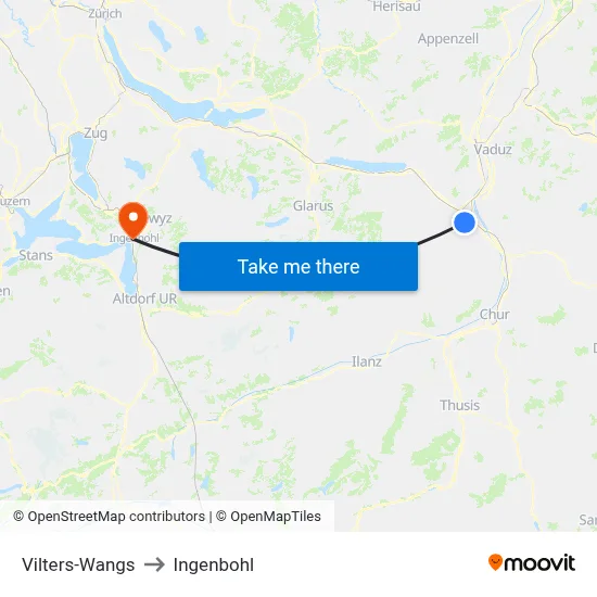 Vilters-Wangs to Ingenbohl map