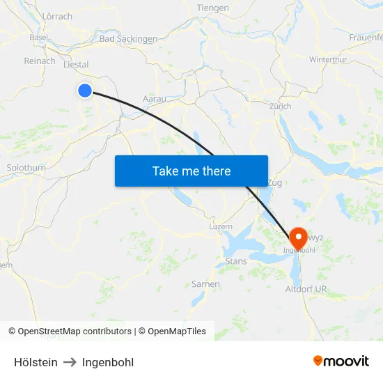 Hölstein to Ingenbohl map