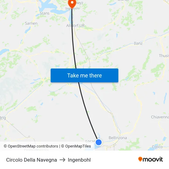 Circolo Della Navegna to Ingenbohl map