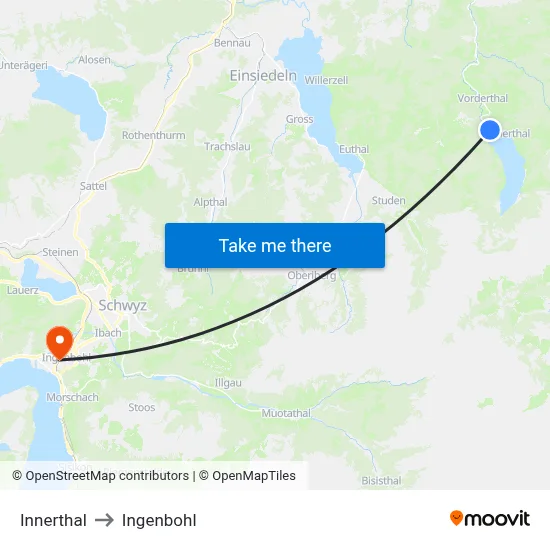 Innerthal to Ingenbohl map