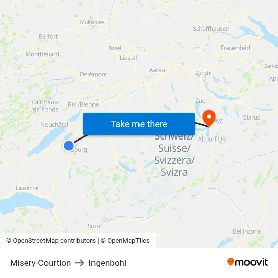 Misery-Courtion to Ingenbohl map