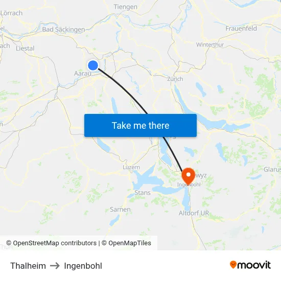 Thalheim to Ingenbohl map