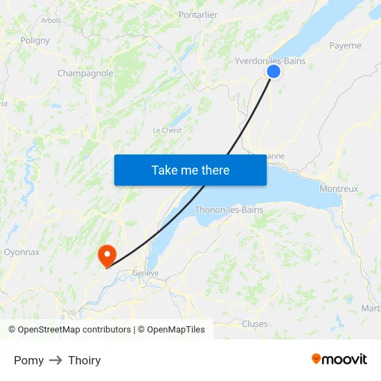 Pomy to Thoiry map