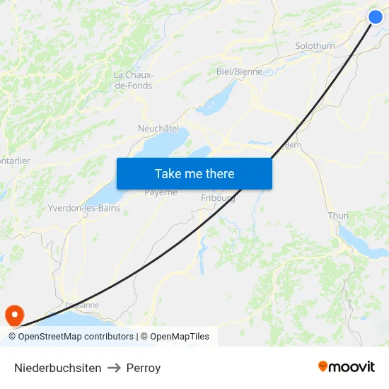 Niederbuchsiten to Perroy map