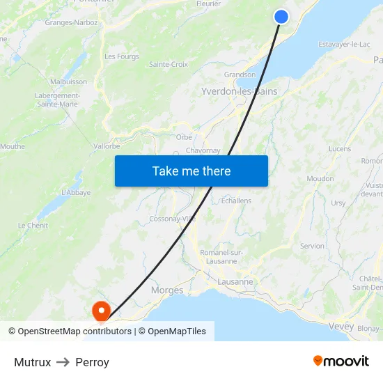 Mutrux to Perroy map