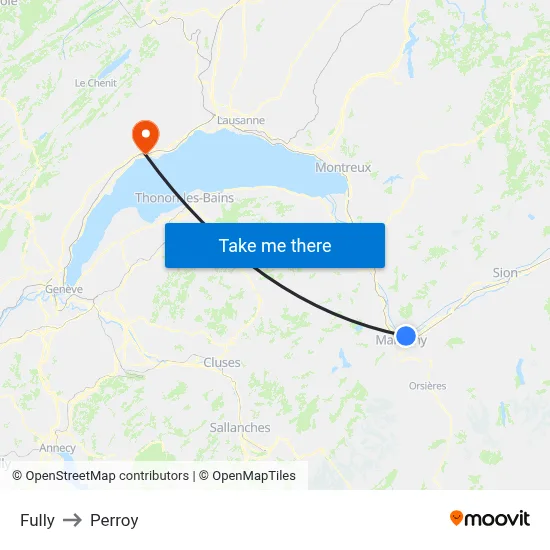 Fully to Perroy map