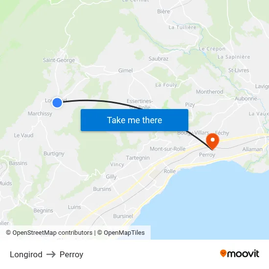 Longirod to Perroy map