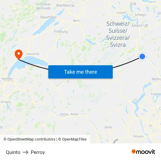 Quinto to Perroy map