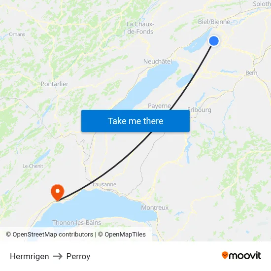 Hermrigen to Perroy map