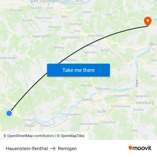 Hauenstein-Ifenthal to Remigen map