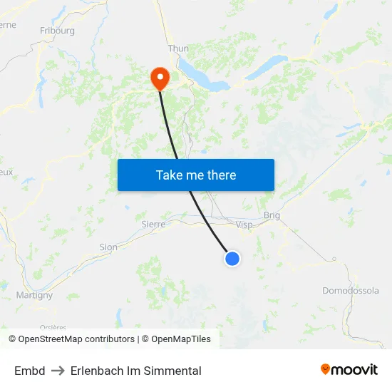 Embd to Erlenbach Im Simmental map