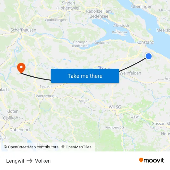 Lengwil to Volken map