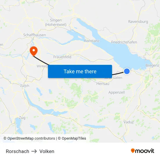 Rorschach to Volken map
