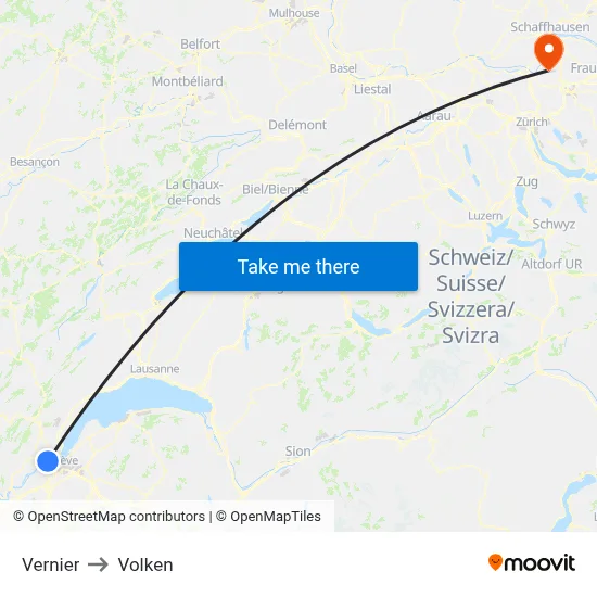 Vernier to Volken map