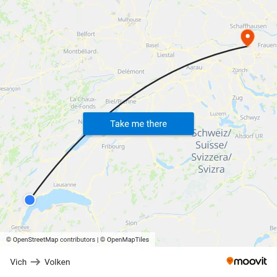 Vich to Volken map