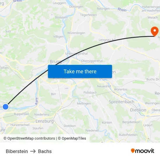 Biberstein to Bachs map
