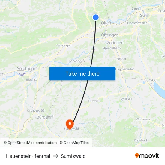 Hauenstein-Ifenthal to Sumiswald map