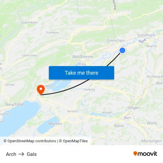 Arch to Gals map