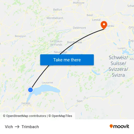 Vich to Trimbach map