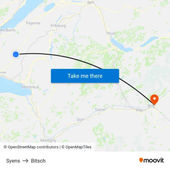 Syens to Bitsch map