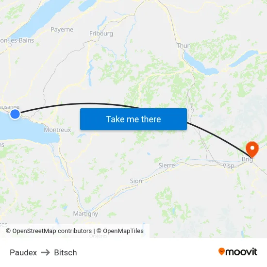 Paudex to Bitsch map