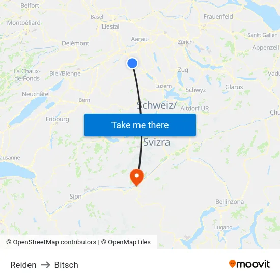 Reiden to Bitsch map