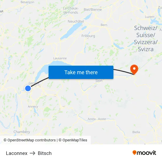 Laconnex to Bitsch map