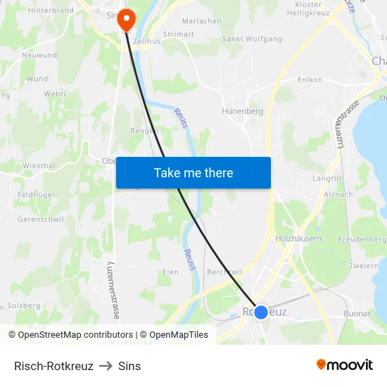 Risch-Rotkreuz to Sins map