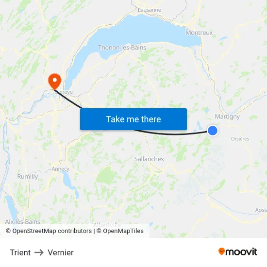 Trient to Vernier map