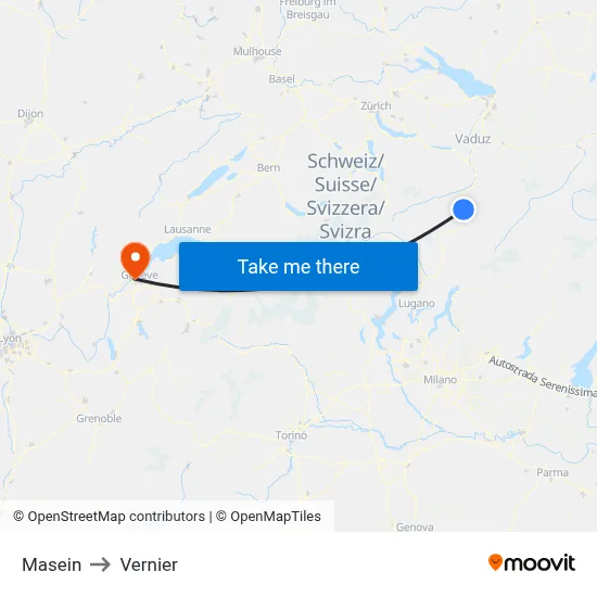 Masein to Vernier map