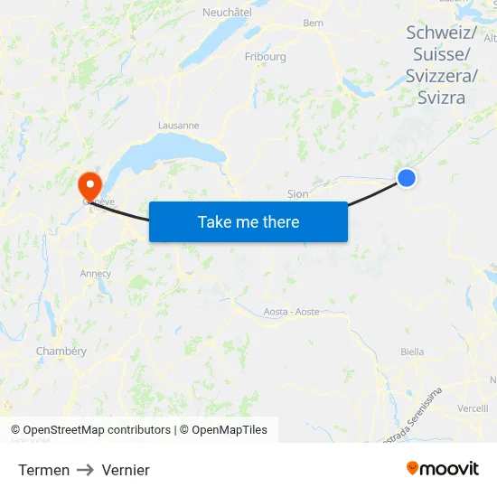 Termen to Vernier map