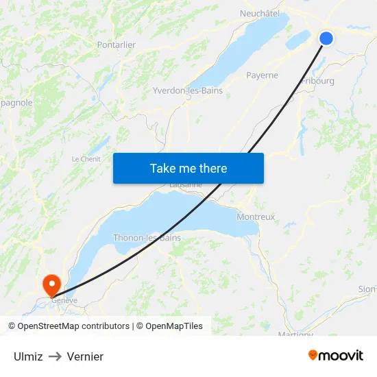 Ulmiz to Vernier map