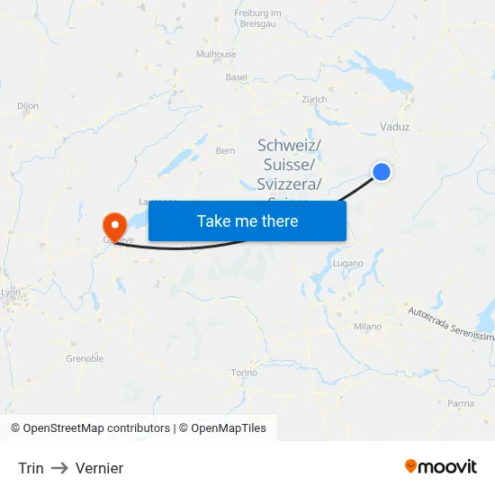 Trin to Vernier map
