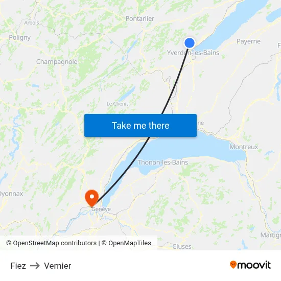 Fiez to Vernier map