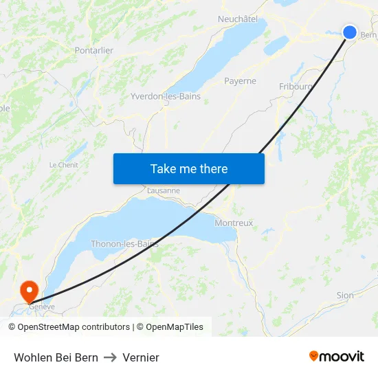 Wohlen Bei Bern to Vernier map