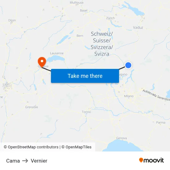 Cama to Vernier map