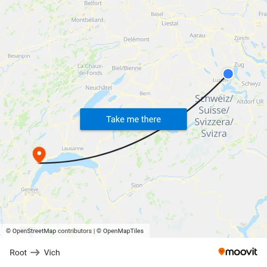 Root to Vich map
