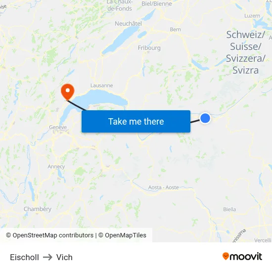 Eischoll to Vich map
