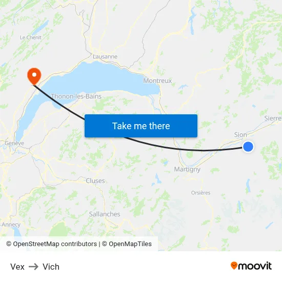 Vex to Vich map
