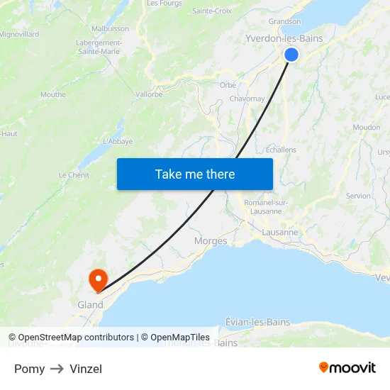 Pomy to Vinzel map