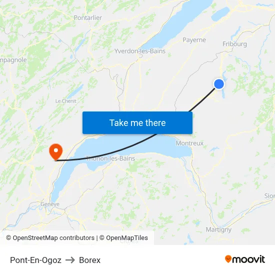 Pont-En-Ogoz to Borex map