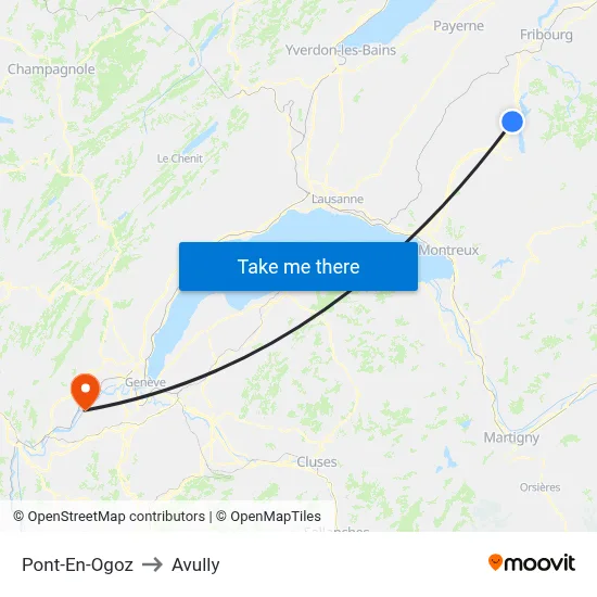Pont-En-Ogoz to Avully map
