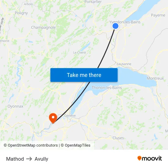 Mathod to Avully map