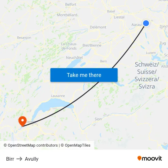 Birr to Avully map