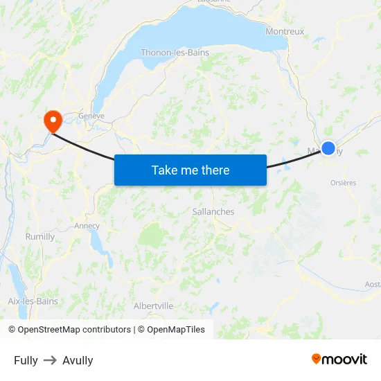 Fully to Avully map