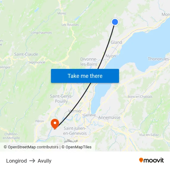 Longirod to Avully map